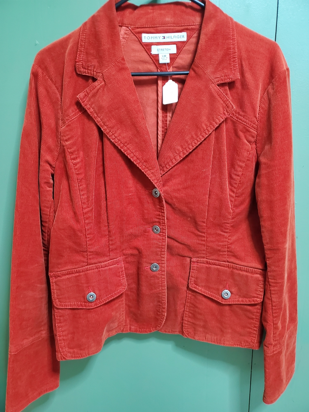 Tommy Hilfiger Burnt Orange  Corduroy Blazer